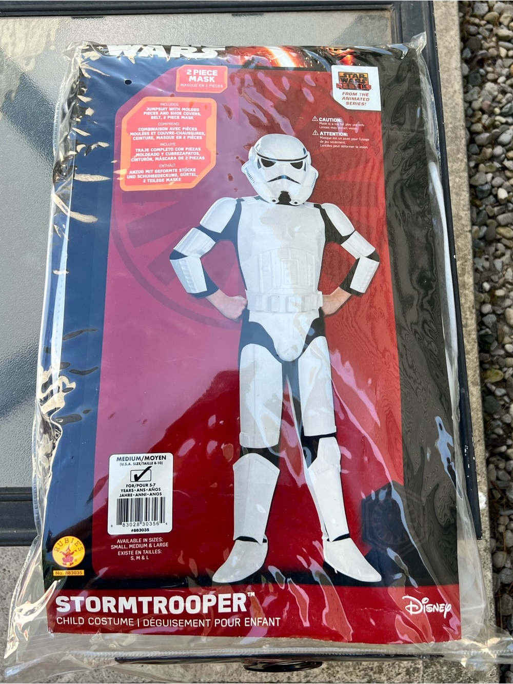 Rubie's Star Wars Stormtrooper Costume White & Black Child Medium